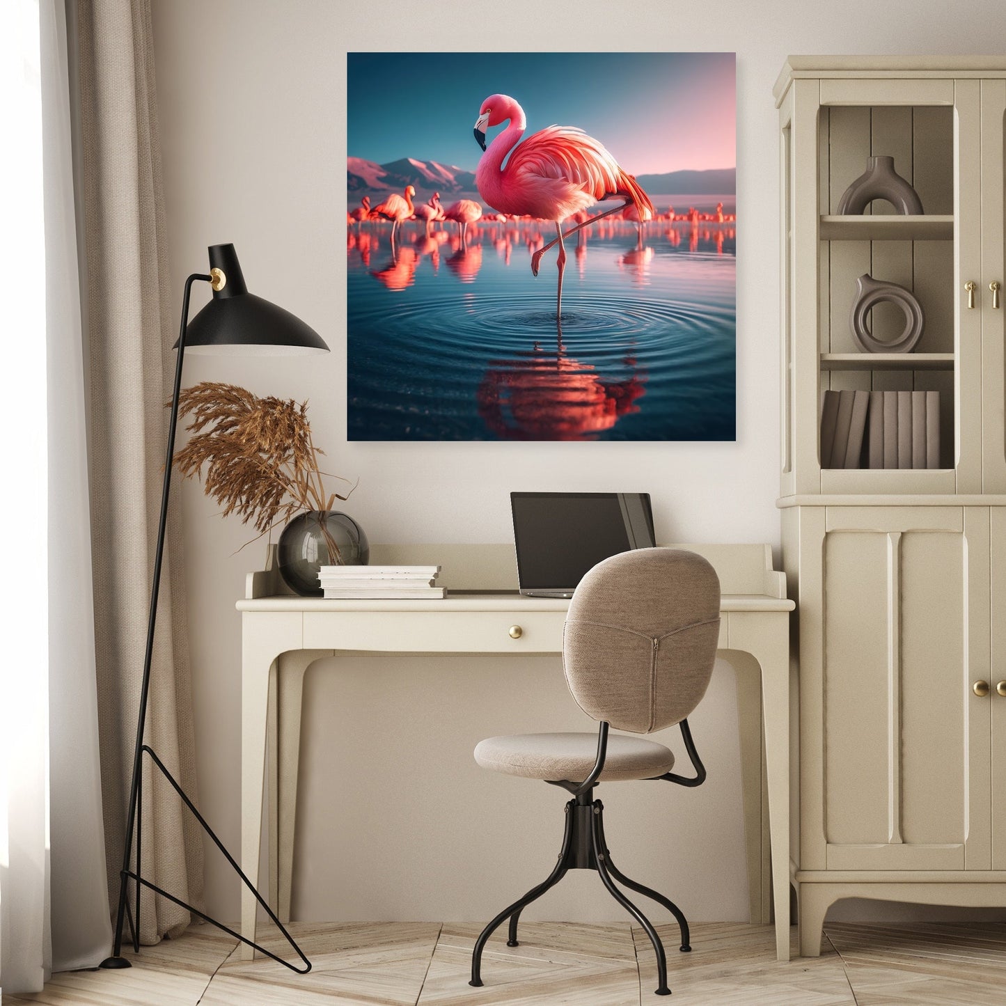 Flamingo Grace Canvas