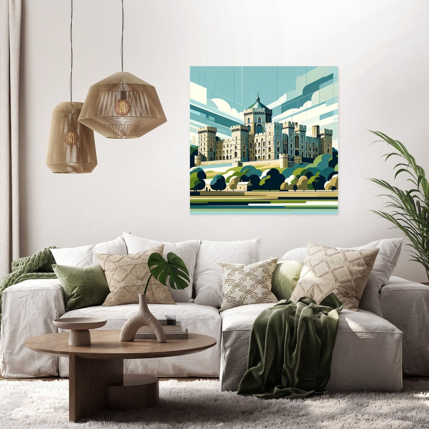 Modern Windsor Castle Canvas