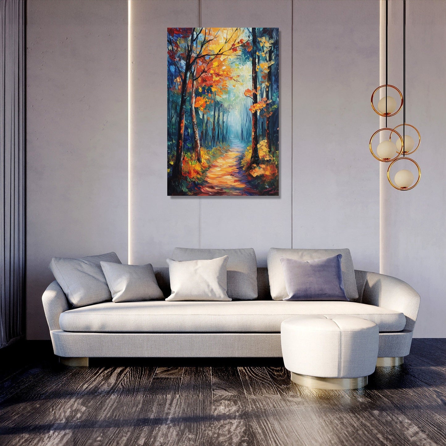 Enchanted Woodland Path Canvas