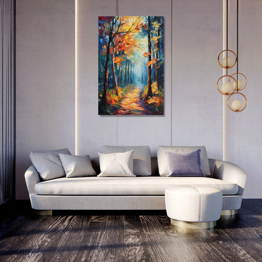 Enchanted Woodland Path Canvas