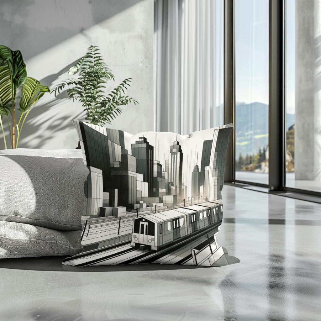 Urban Pulse Cotton Cushion