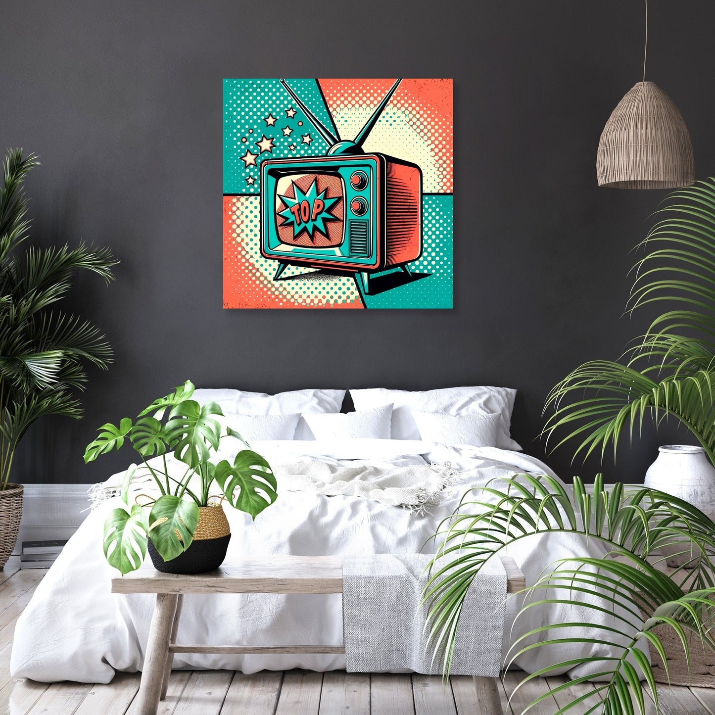 Retro TV Canvas