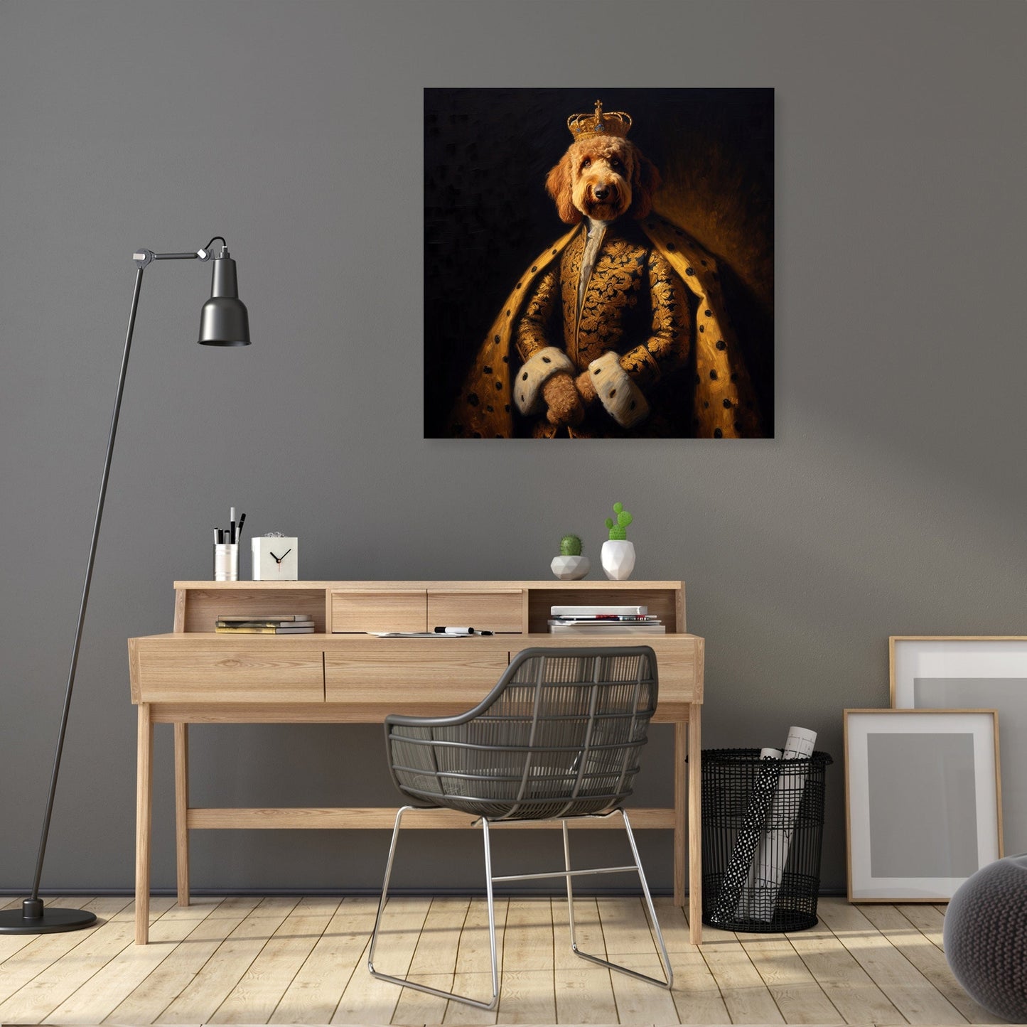 Regal Labradoodle Nostalgia Canvas