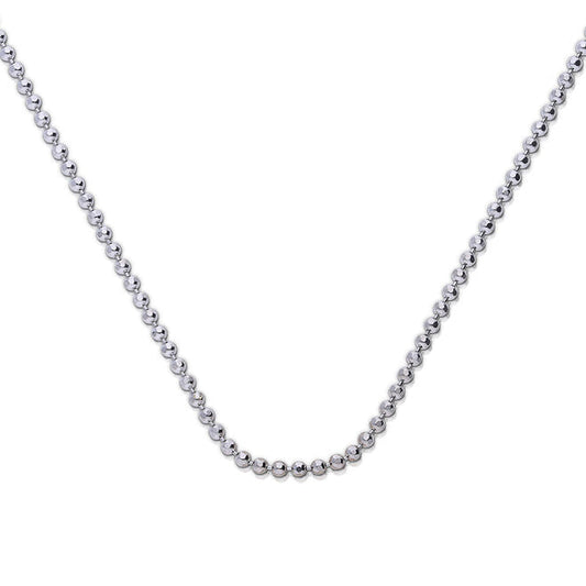Diamonfire Diamond Cut Ball Chain with Extender 43cm-45cm