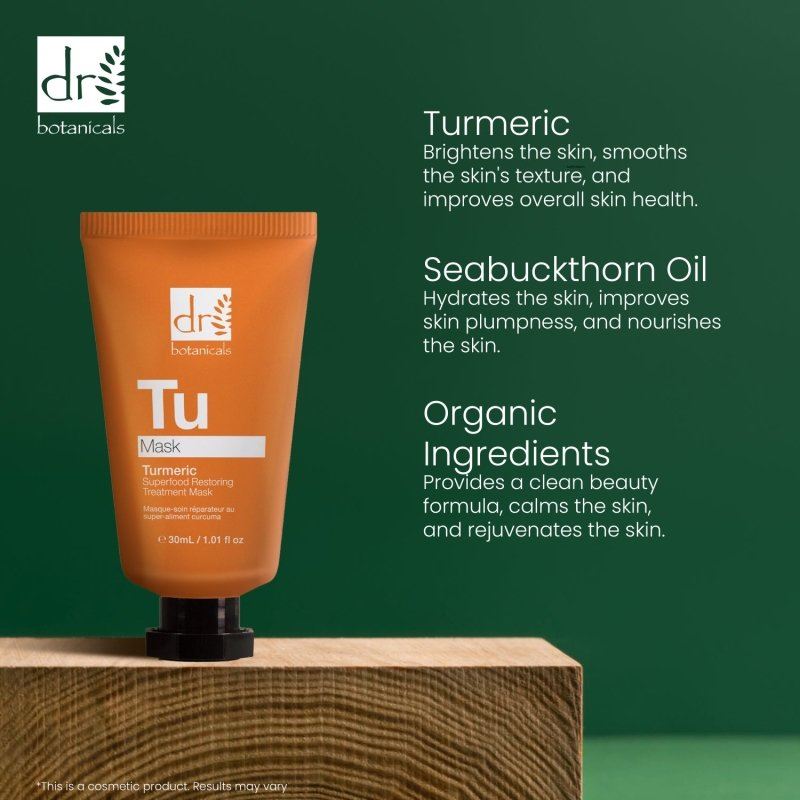 Turmeric Superfood Restoring Treatment Mask 30ml - Extract Formula