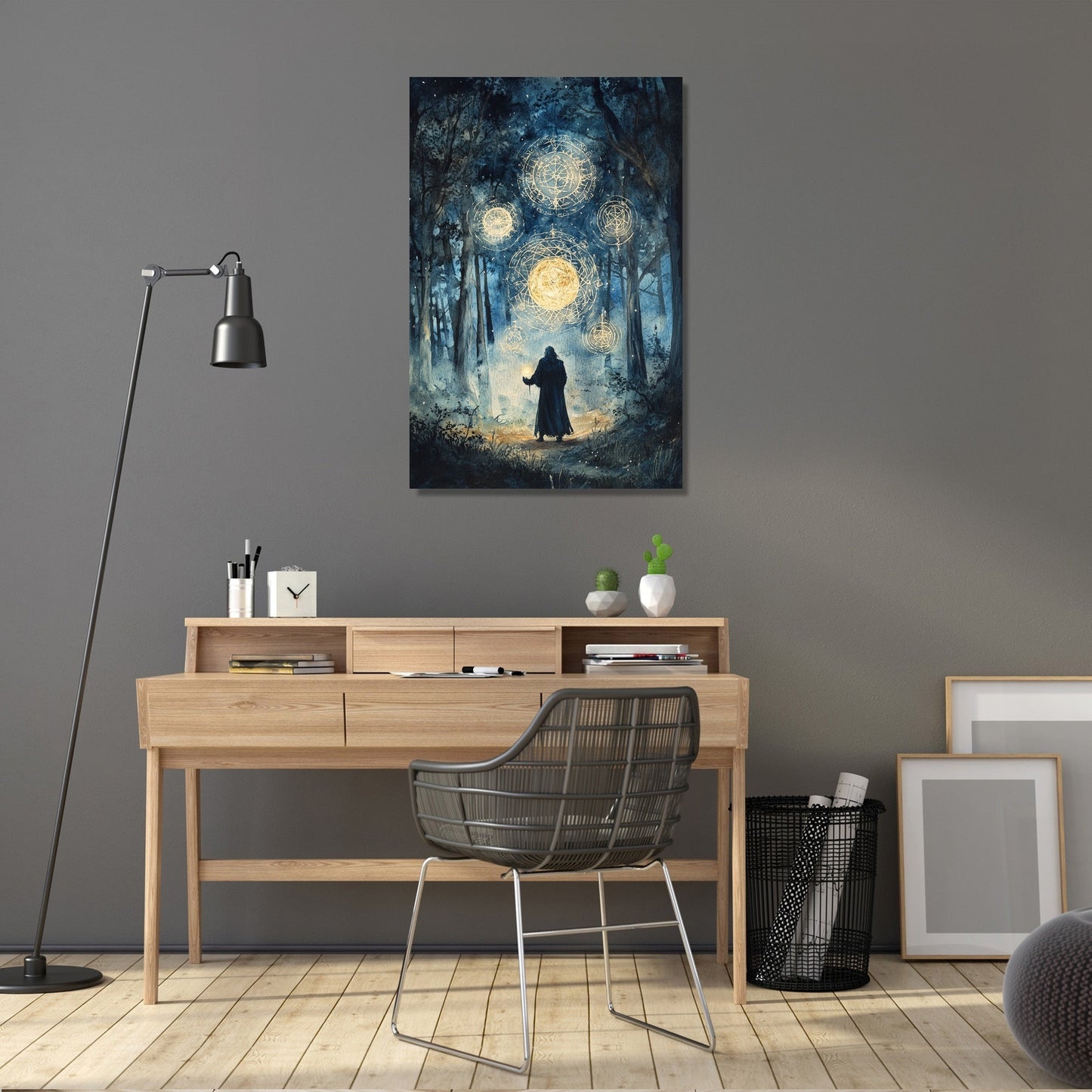 Enchanted Sorcerer Ritual Canvas