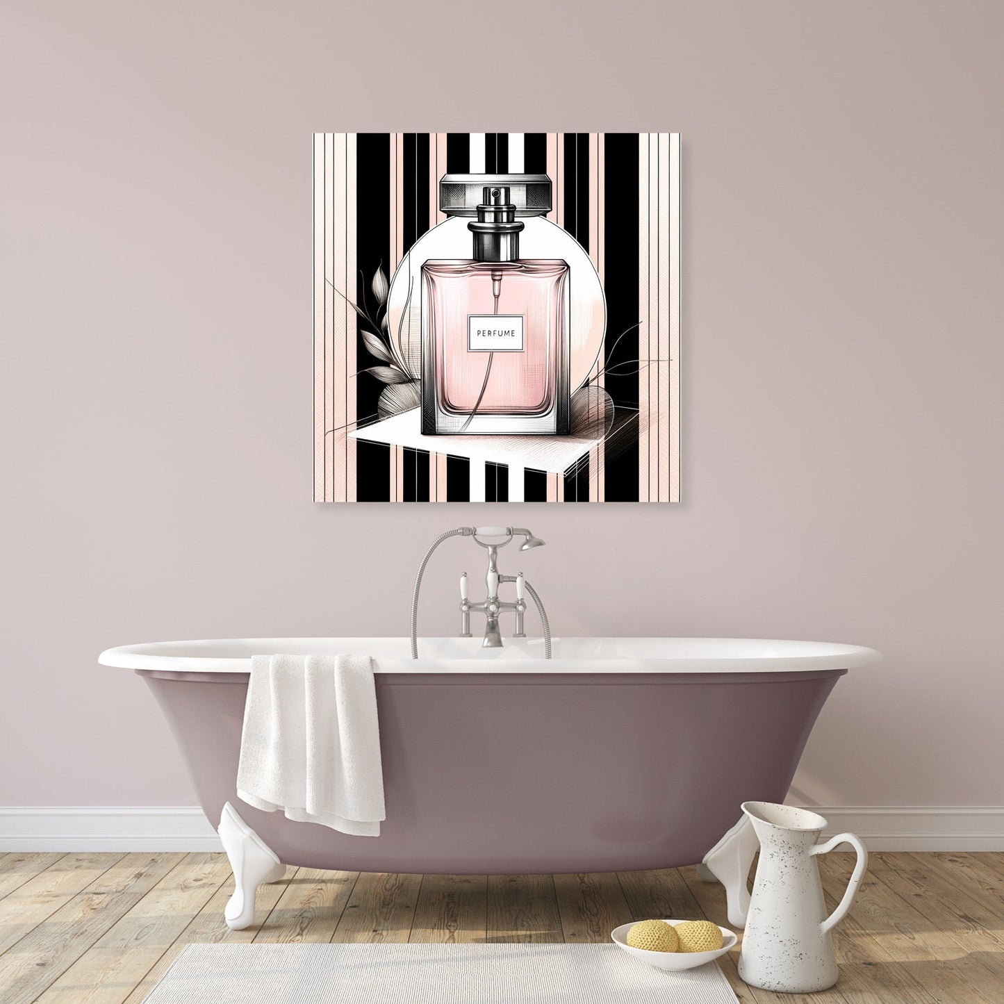 Elegance in Stripes Canvas