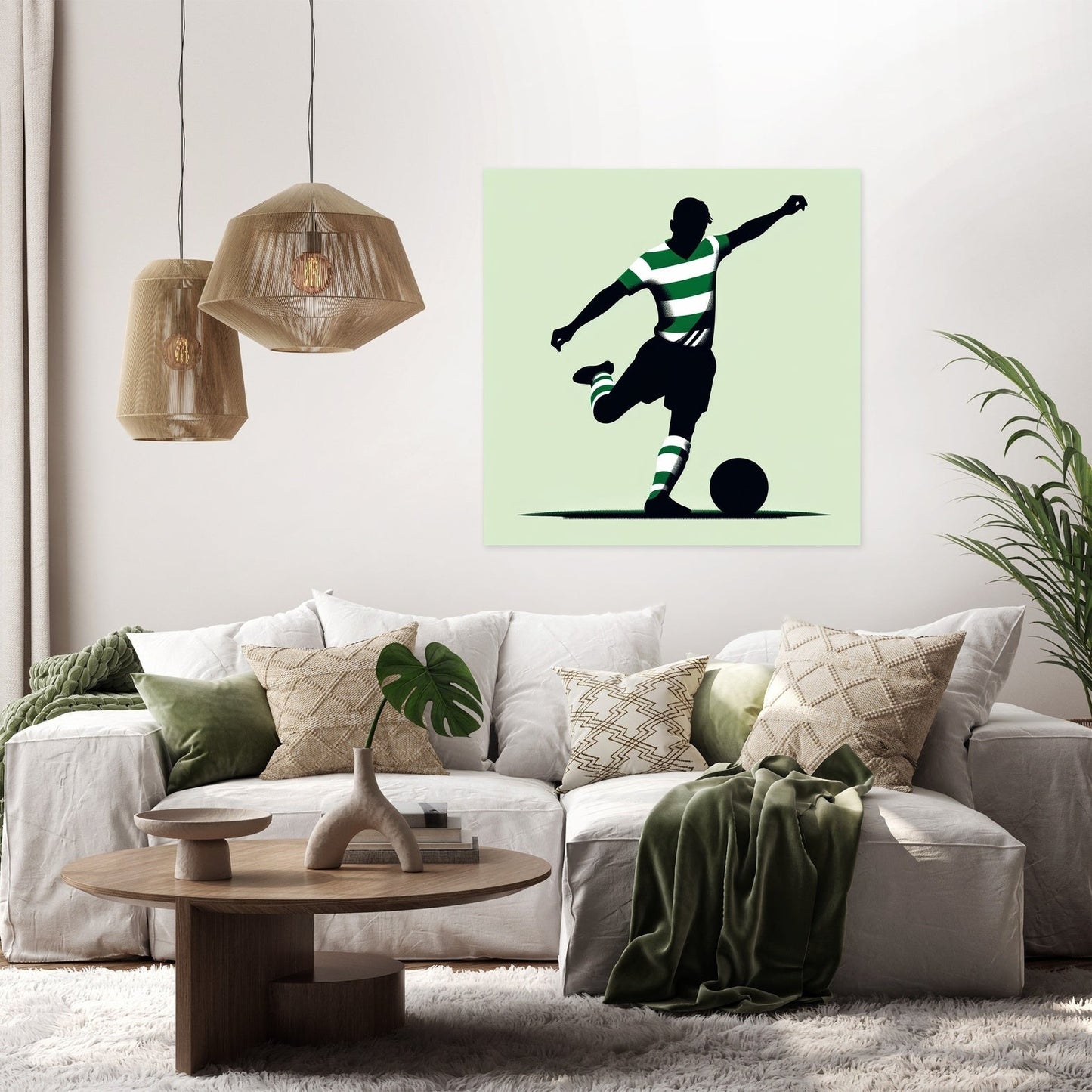 Celtic Free Kick Canvas