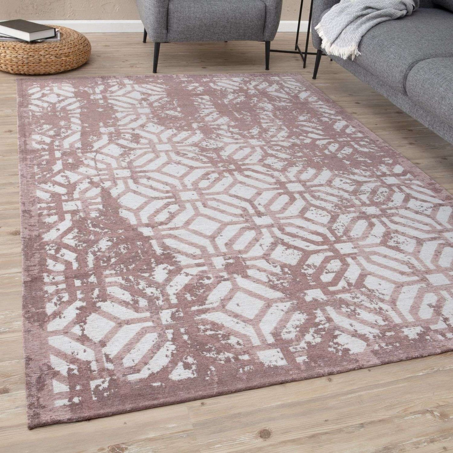 Washable Rug Carina Pink | 6933