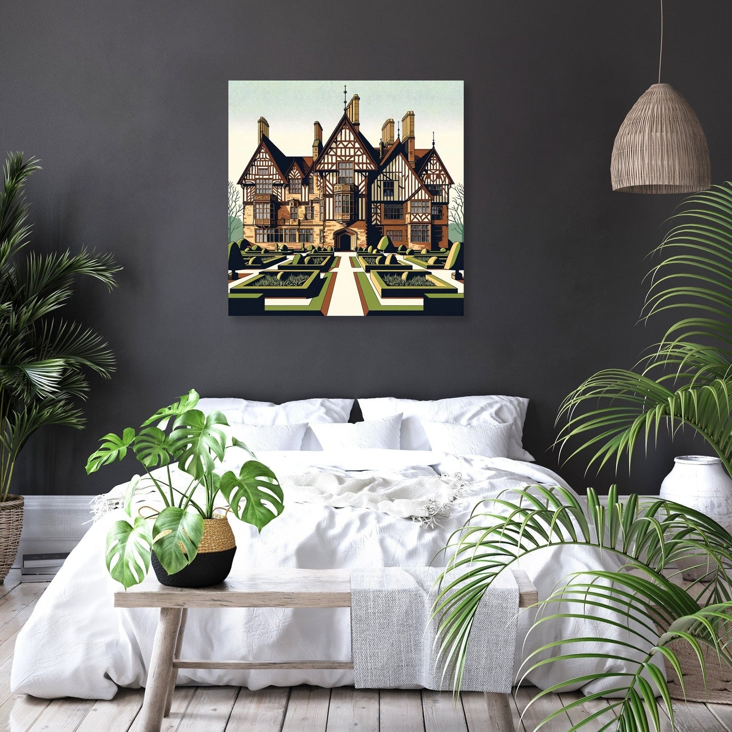 Liverpool Speke Hall Minimalist Vision Canvas