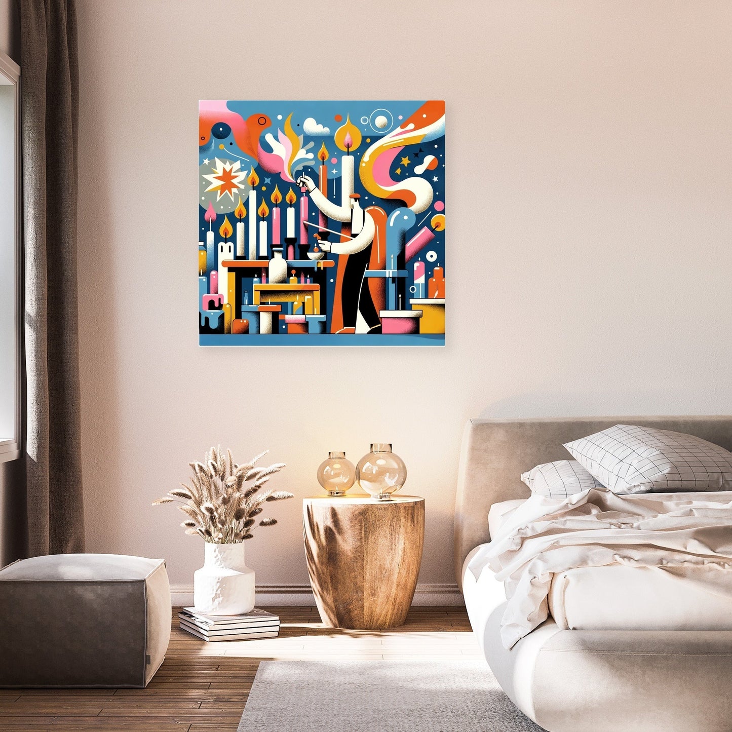 Whimsical Candle Maker Canvas