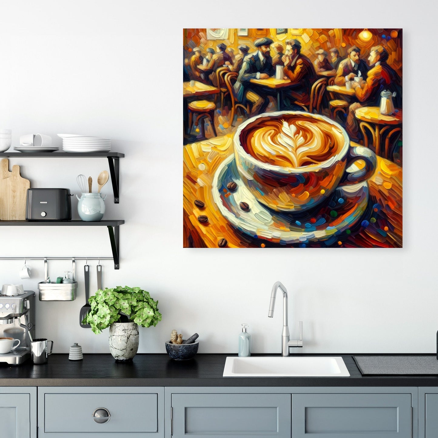 Enchanted Café Cappuccino Canvas
