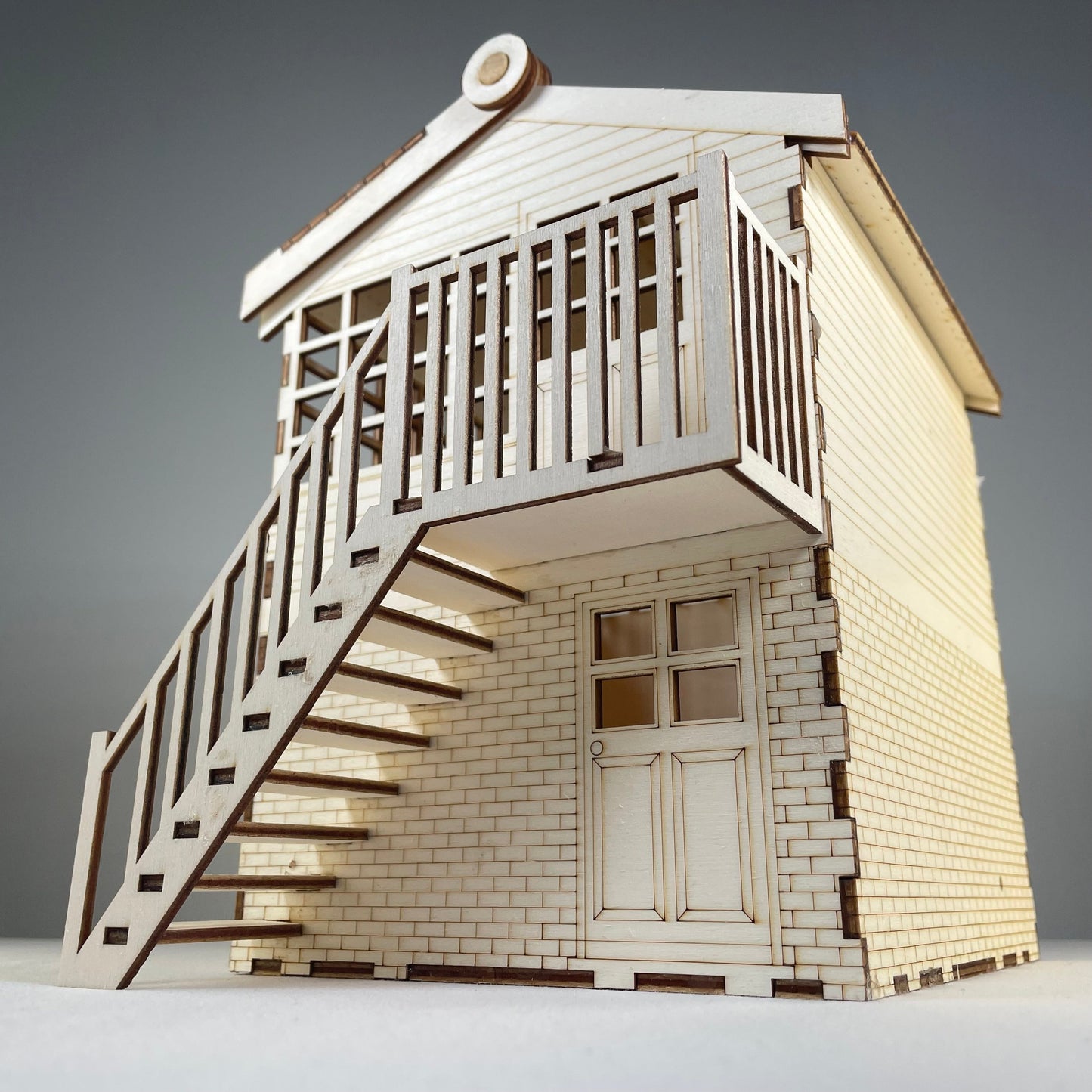 Railway Signal Box - Flatpack Model Kit by Curious Rabbit ®