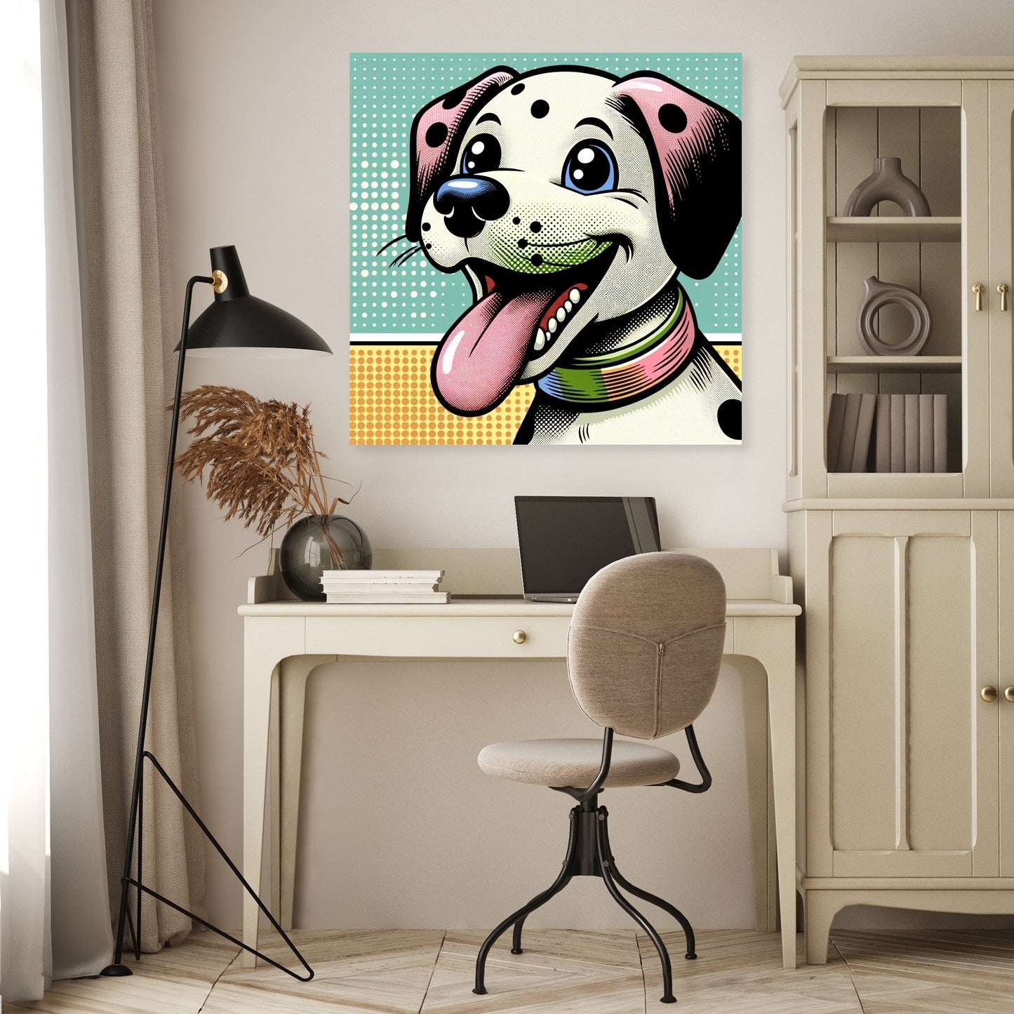 Playful Pup Canvas