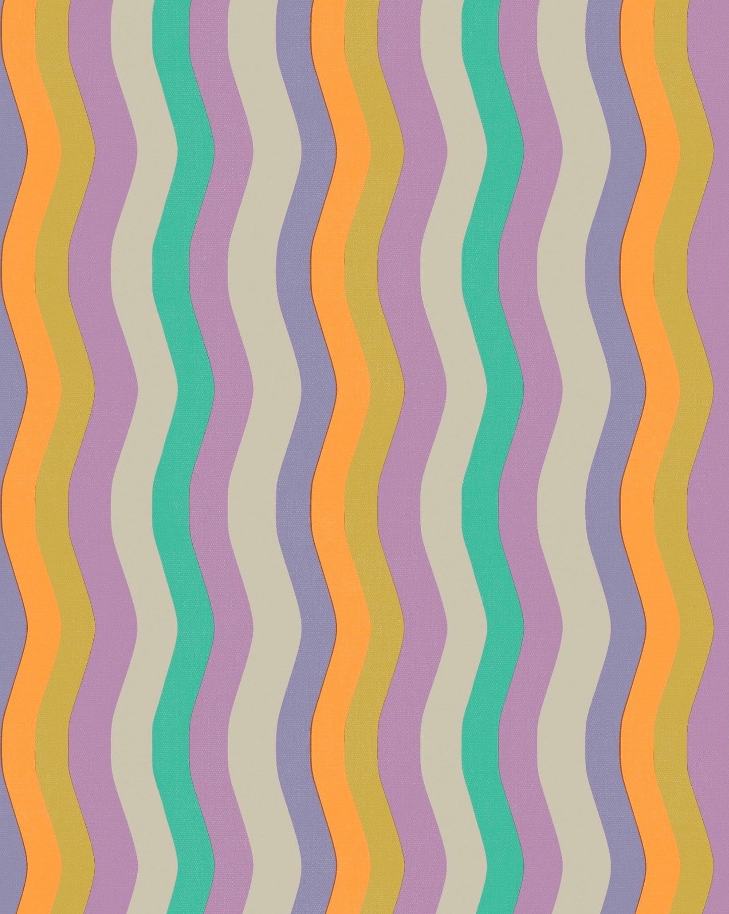 Wavy Stripe Wallpaper