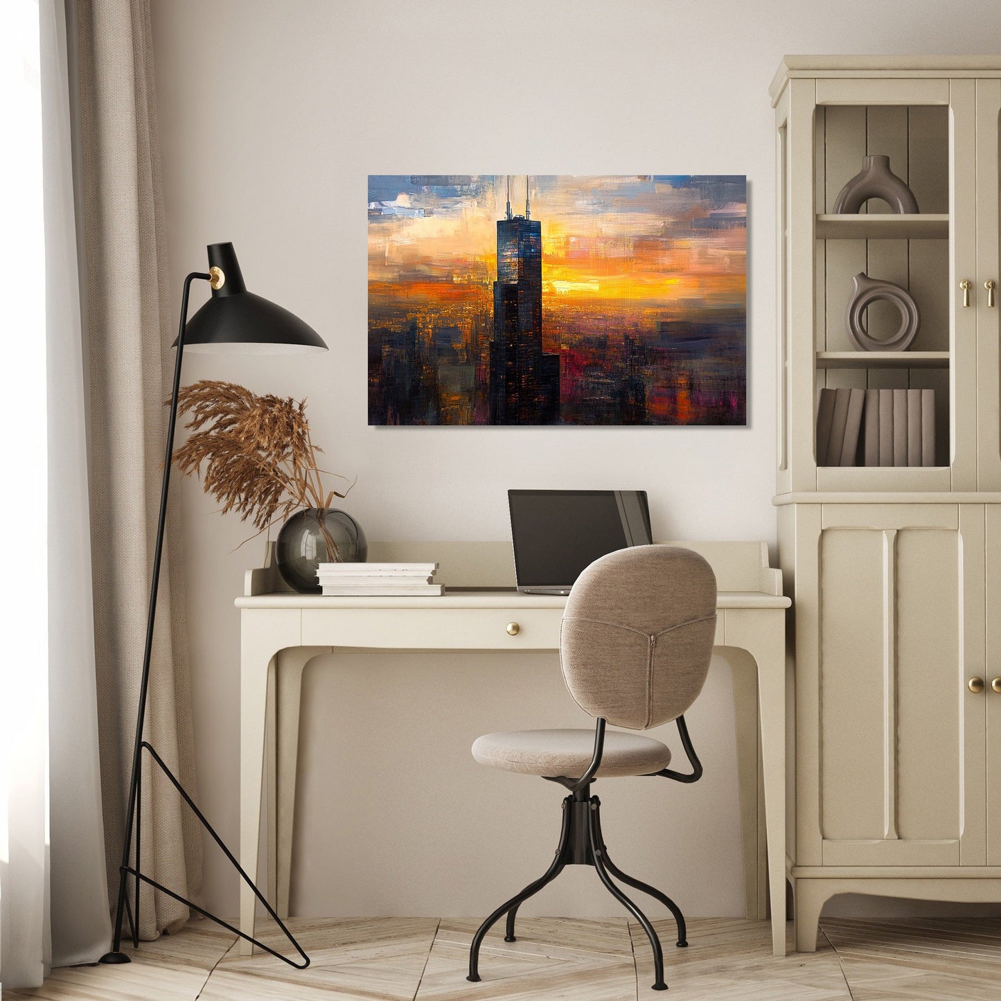 Willis Tower Evening Canvas