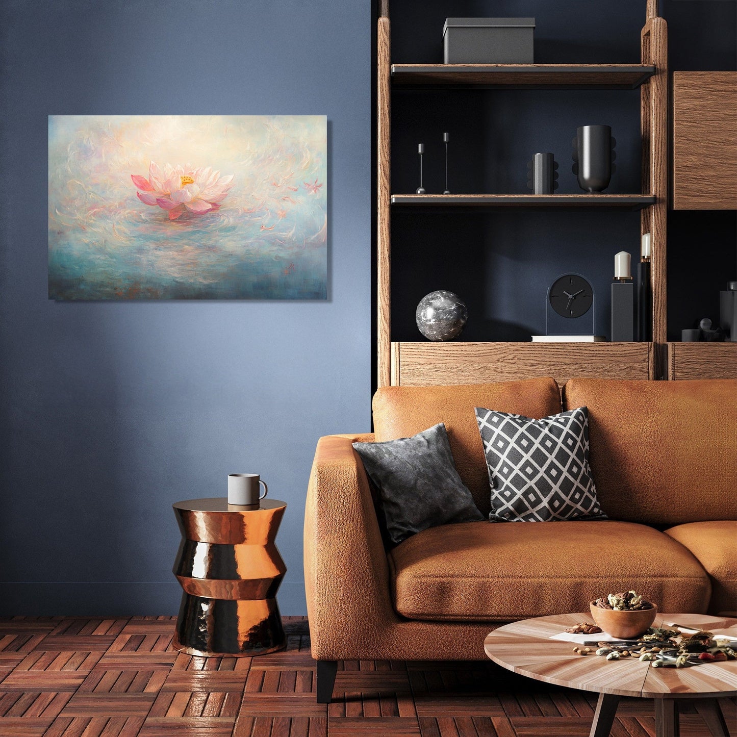 Ethereal Lotus Serenity Canvas