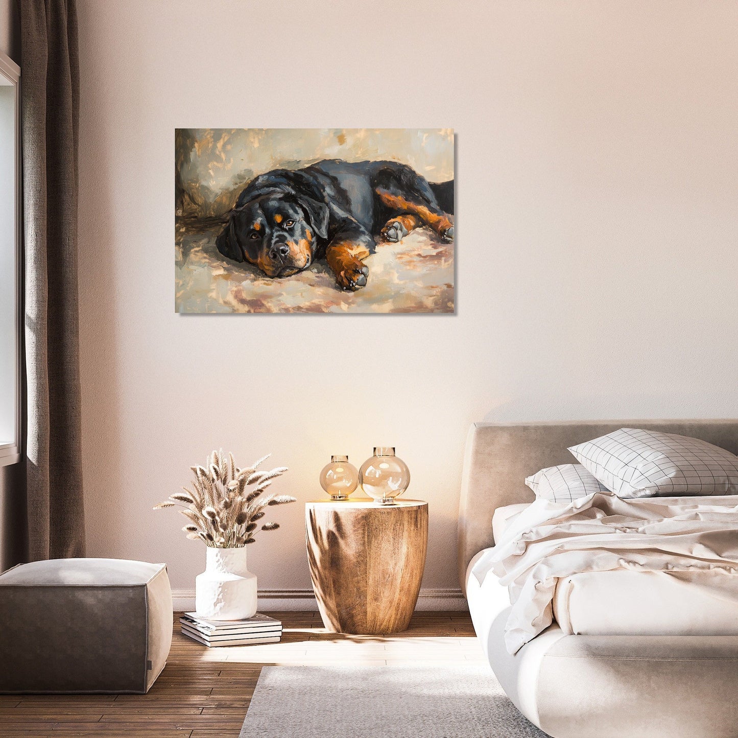 Rottweiler Rest Canvas