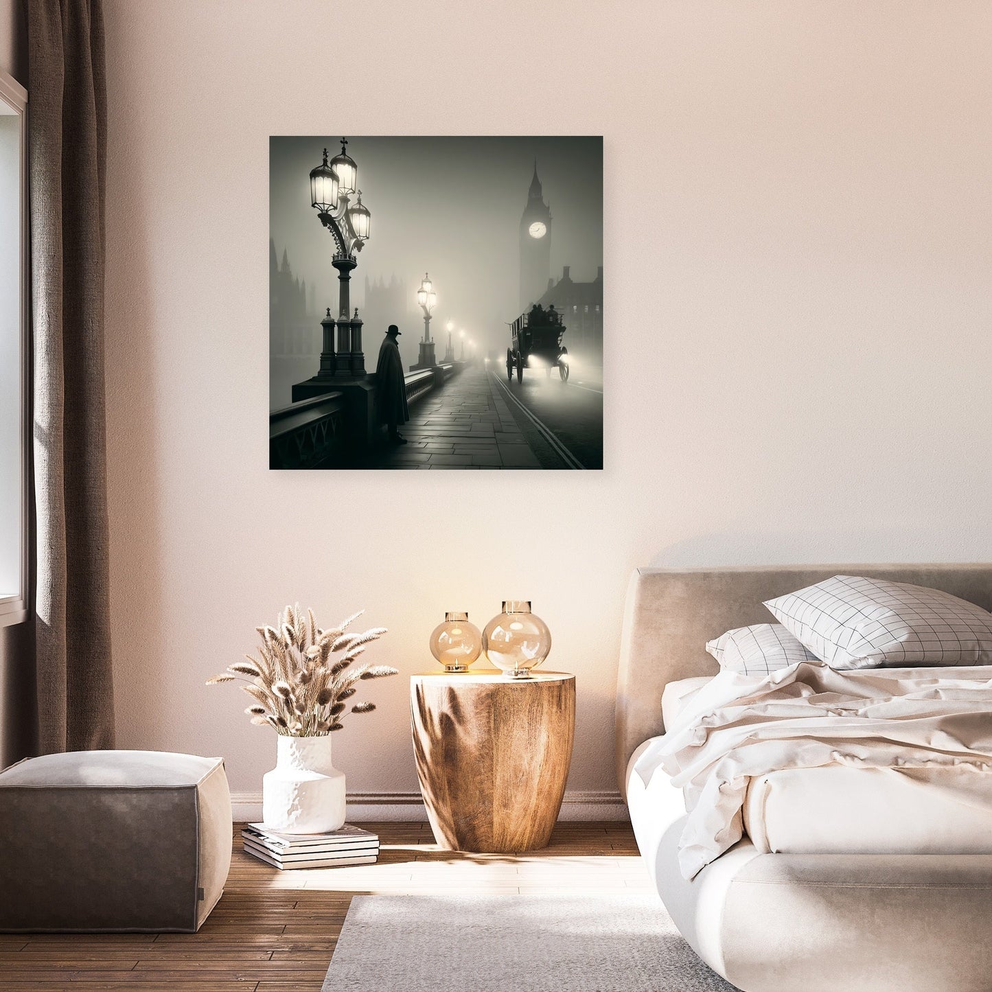 Misty Dawn on Westminster Canvas