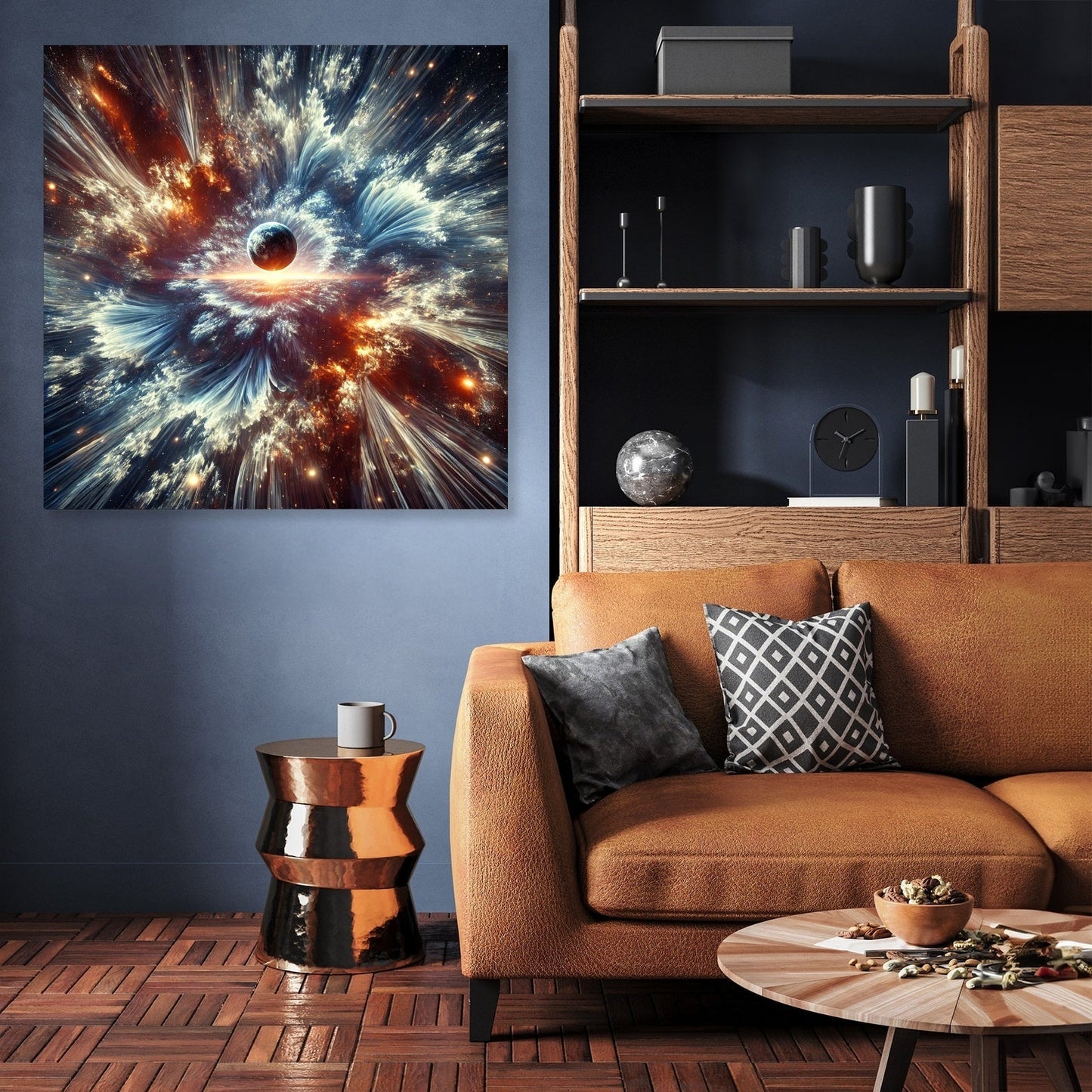 Fractal Vortex Cosmos Canvas
