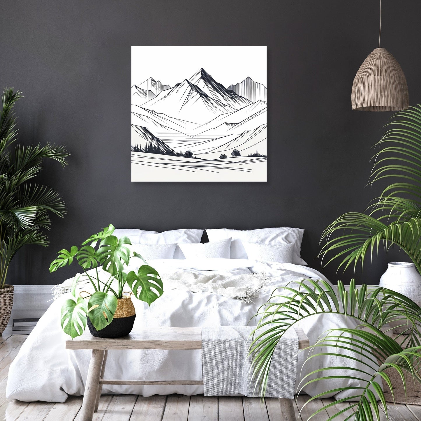 Serene Peaks Canvas