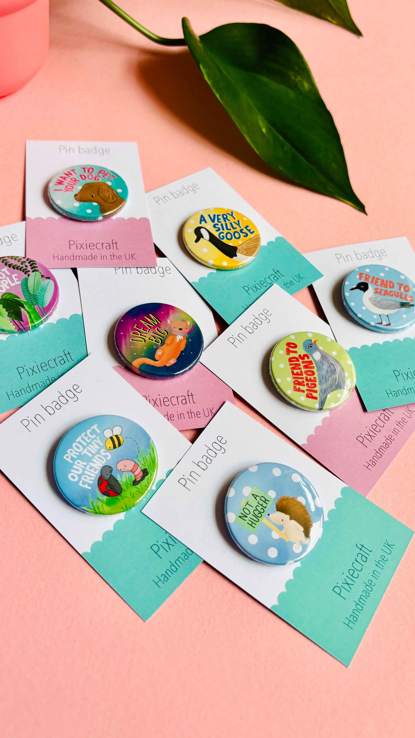 Plants Not People Funny Badge or Magnet