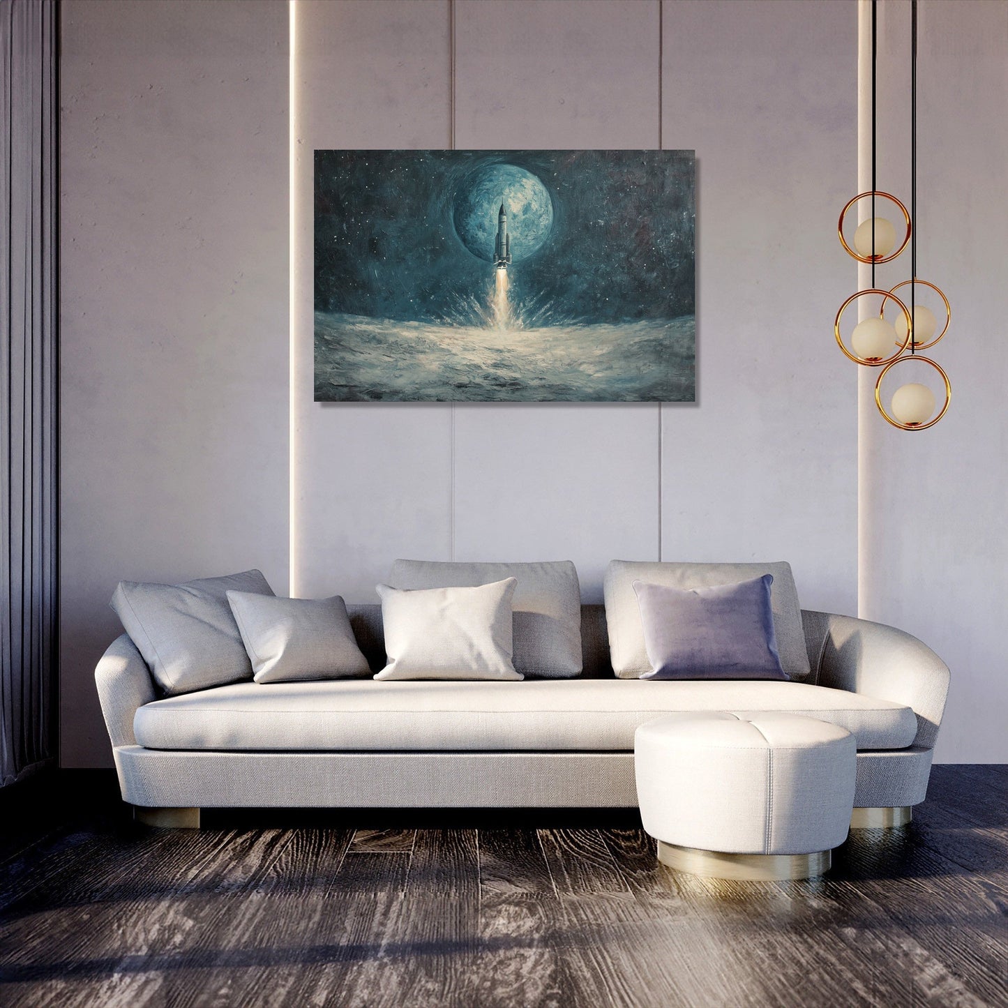 Lunar Descent Canvas
