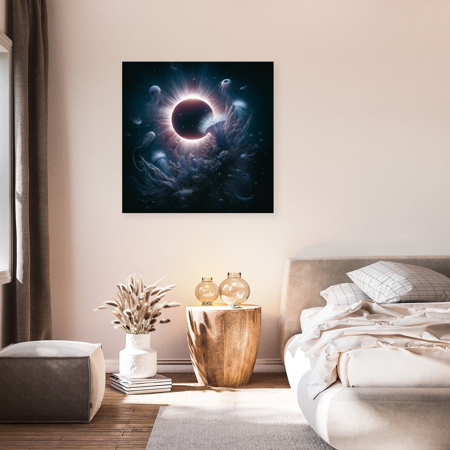 Eclipse Under the Sea Canvas
