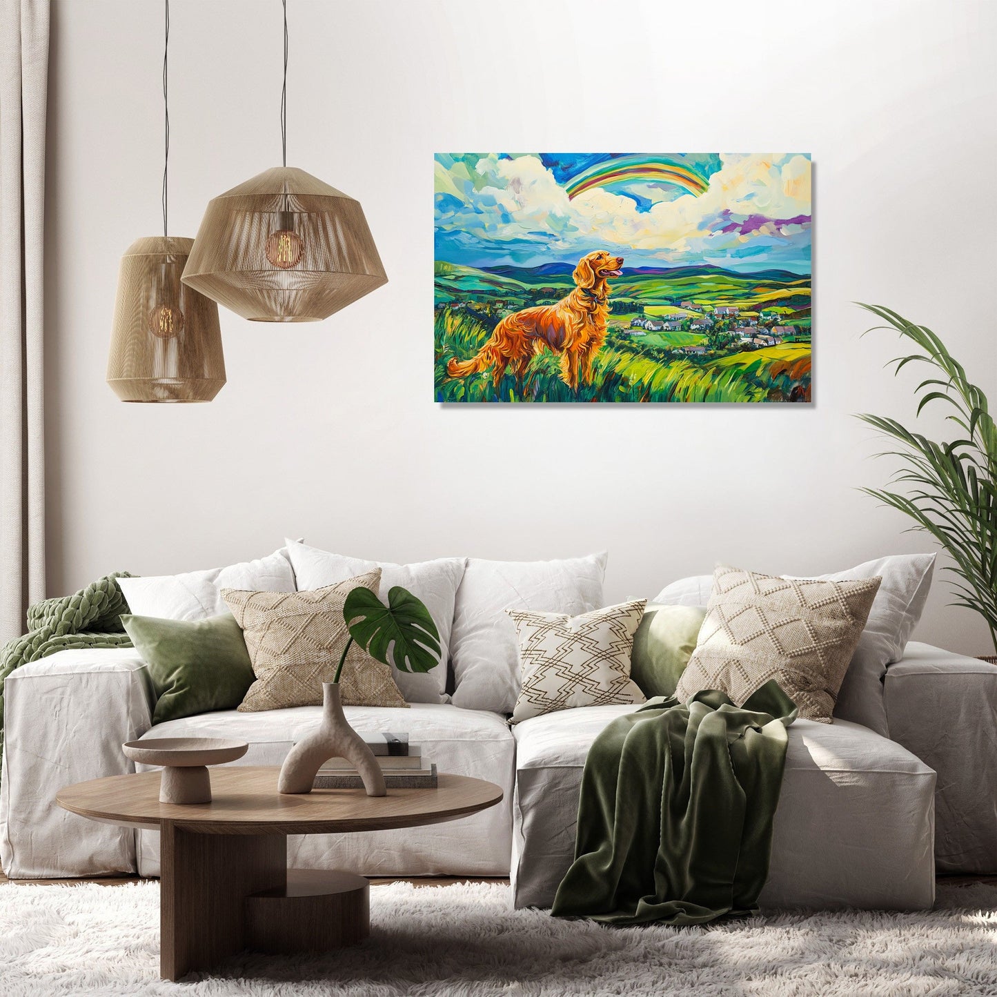 Golden Retriever's Paradise Canvas