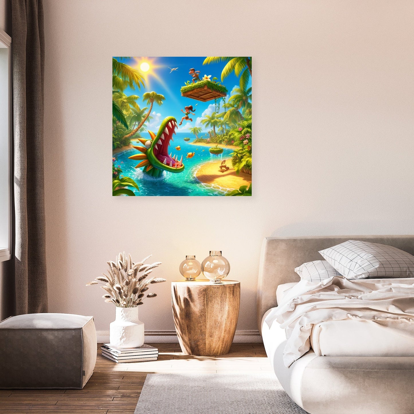 Tropical Island Escape Canvas