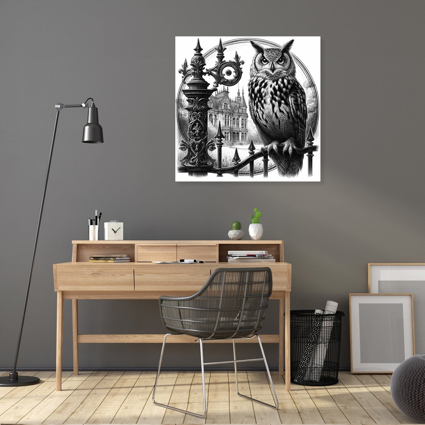 Victorian Owl Canvas