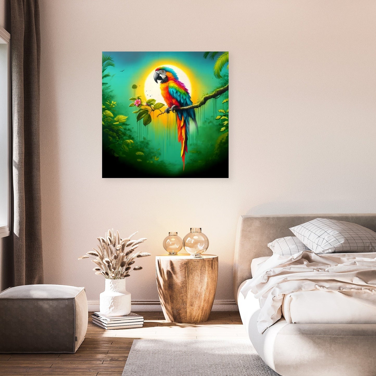 Jungle Parrot Canvas