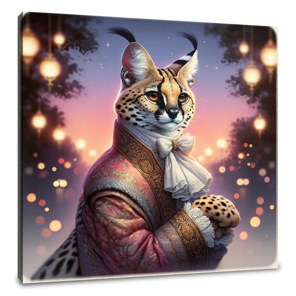 Regal Serval Dusk Canvas
