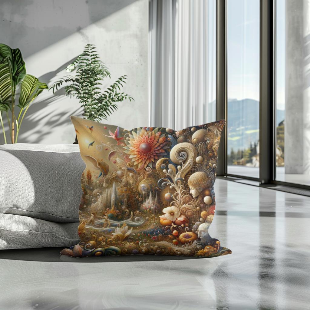 Mystical Garden Dream Cotton Cushion