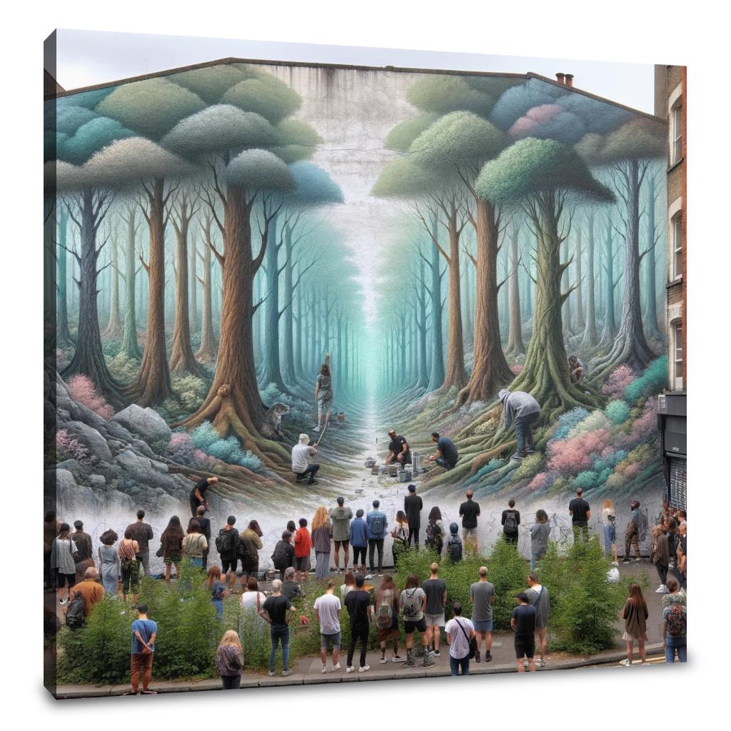 Forest Mural Oasis Canvas