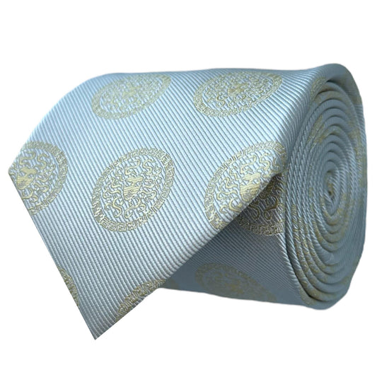 Medusa Tie Grey & Gold