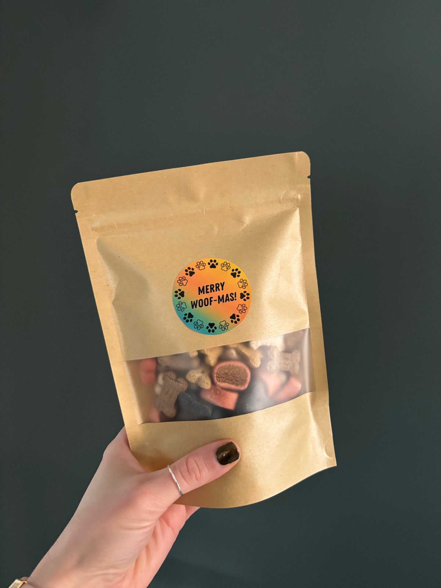 Merry Woof-Mas Christmas Treat Pick n Mix Biscuit or Chocolate Treats 150g