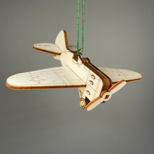 Plane Bauble - Handmade Ornament by Curious Rabbit ®