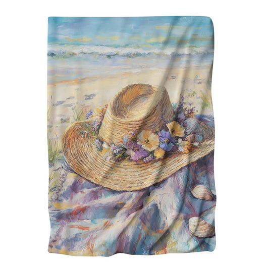 Summer Straw Hat Blanket