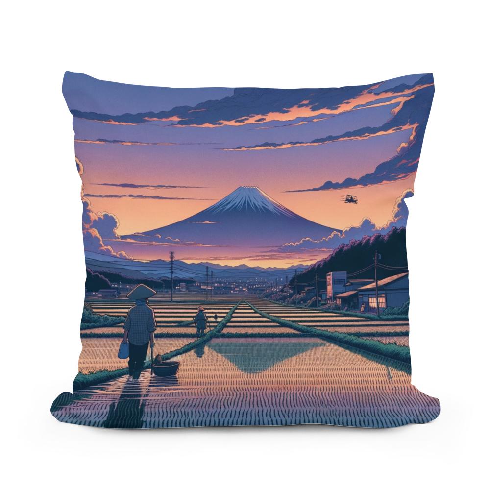 Twilight Harvest Cotton Cushion