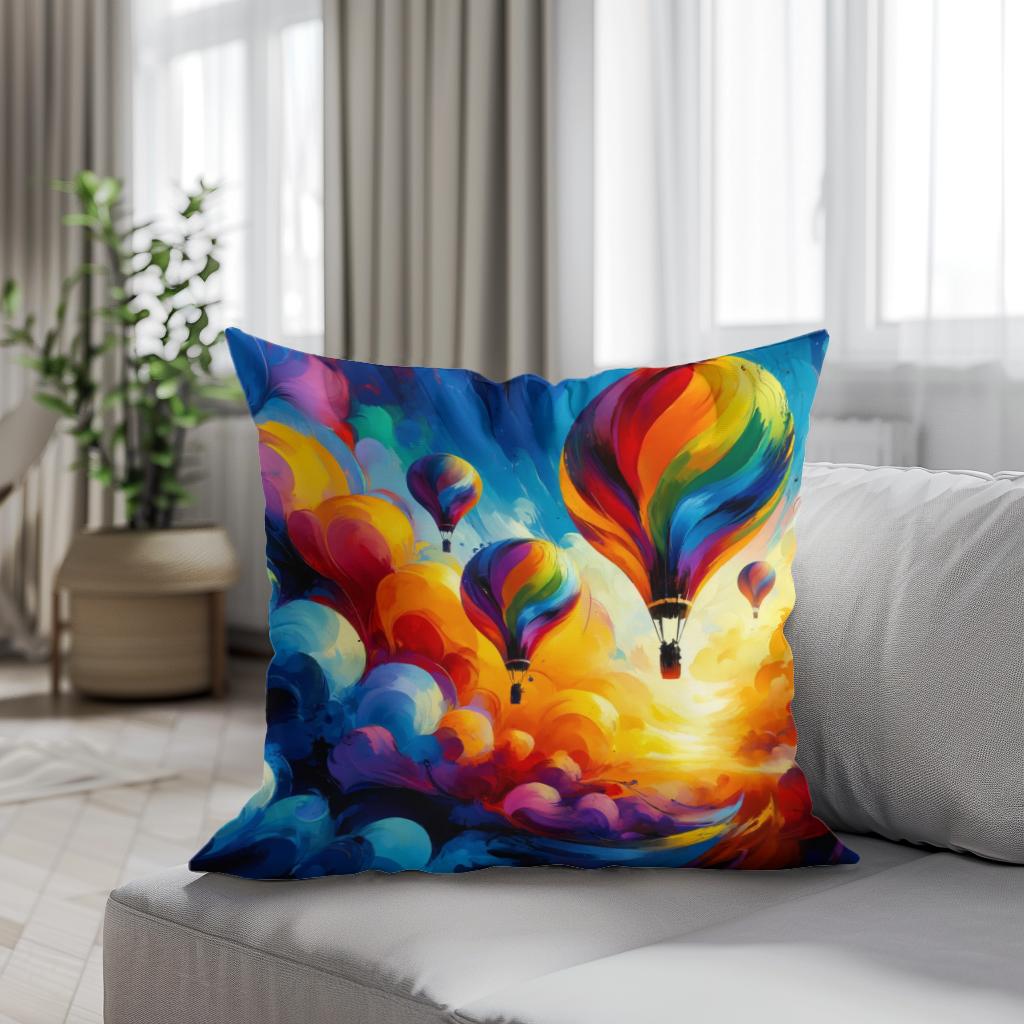 Abstract Horizons Cotton Cushion