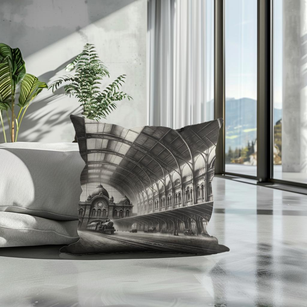 Timeless Departures Cotton Cushion