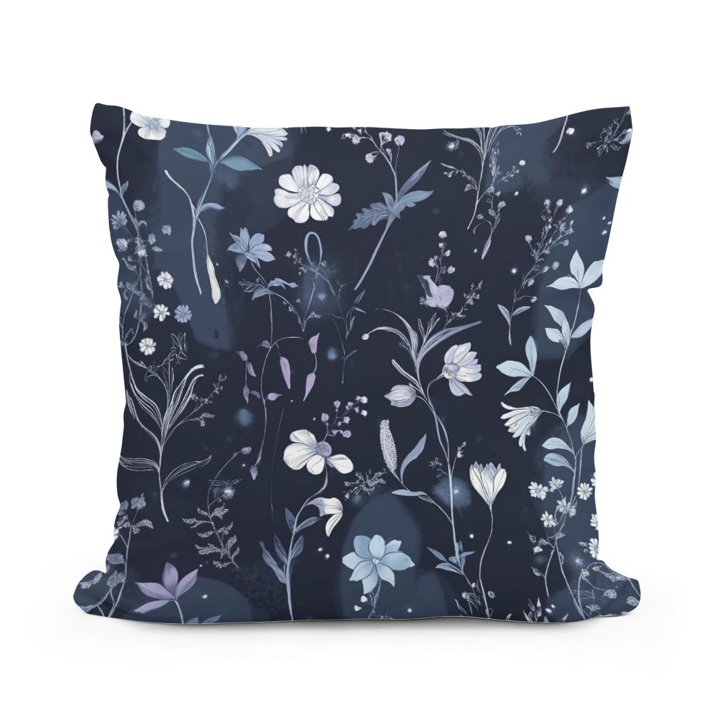 Moonlit Meadow Cotton Cushion