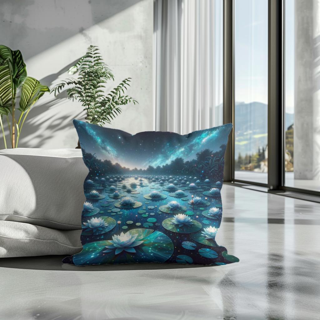 Stellar Pond Cotton Cushion