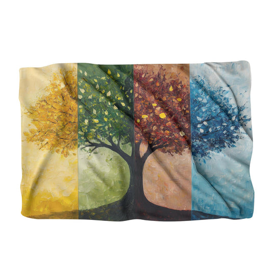 Seasonal Tree Symphony Blanket