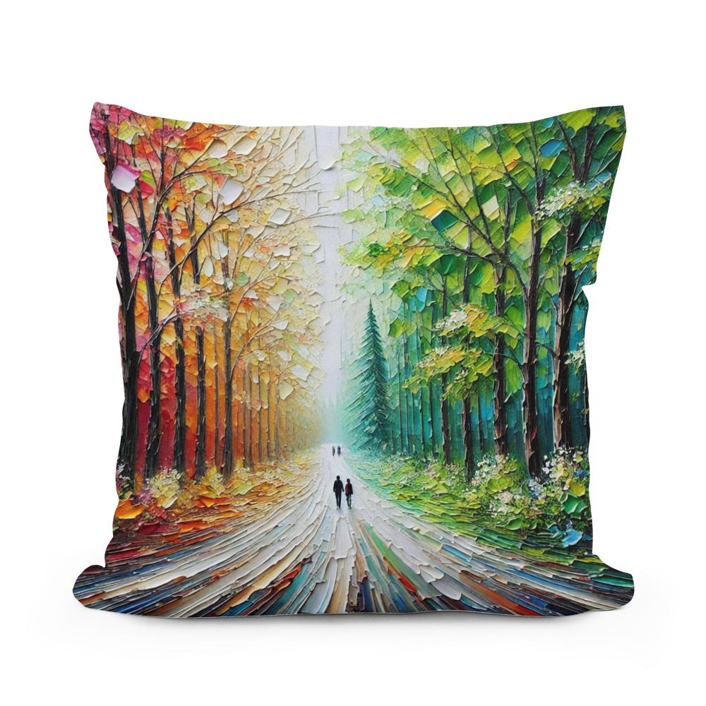 Seasons Pathway Cotton Cushion