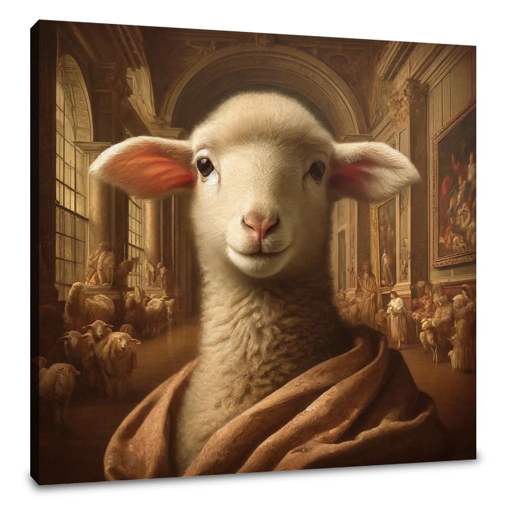Renaissance Lamb Elegance Canvas
