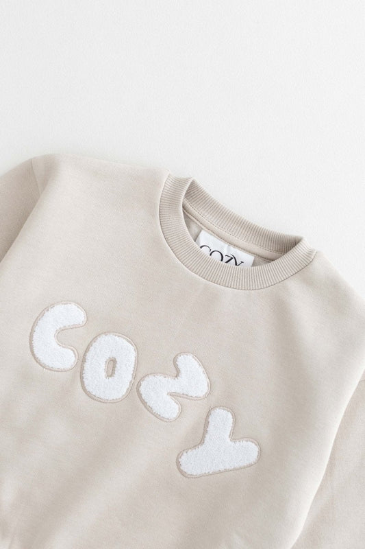 The COZY Little Lounger Tracksuit Stone