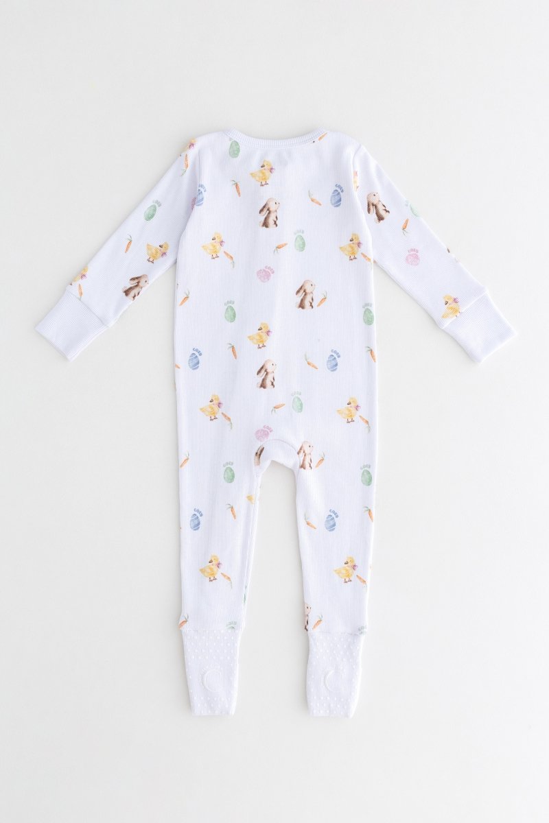 The COZY Hop Sleepsuit Ribbed Cotton Zip One Piece