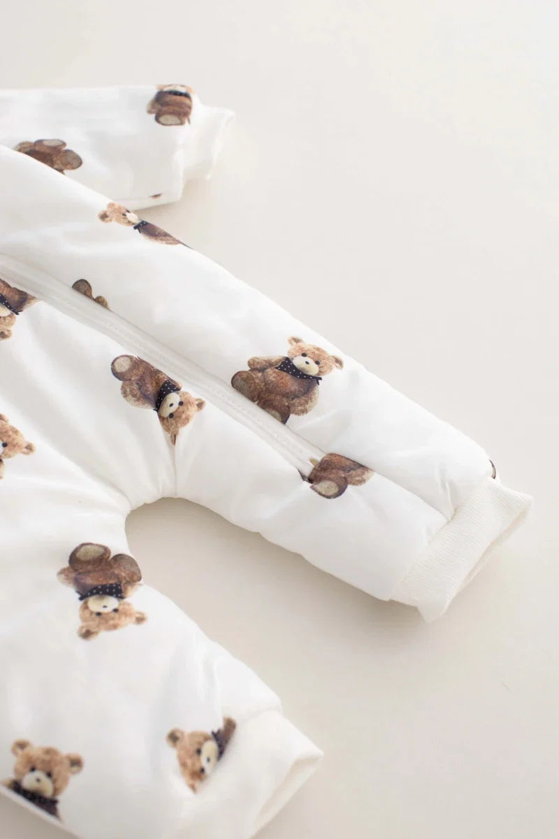 The Bear Puffer Suit with Hood